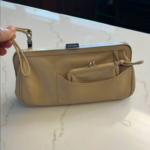 DKNY *RARE* clutch with attached coin purse.